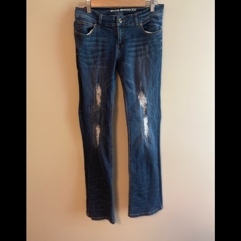 Blues‎ Society Low Rise Wide Bottom Jeans